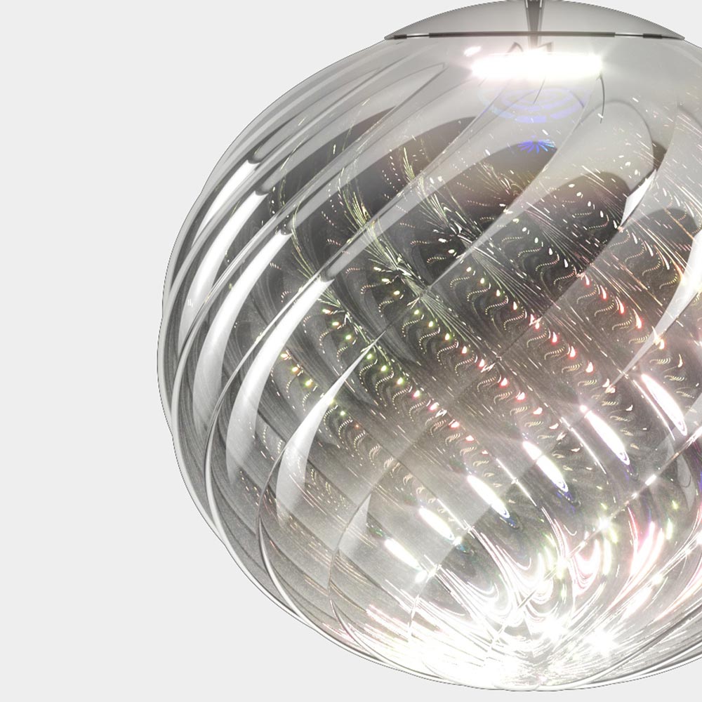 Whirl LED Pendant Light in Detail.