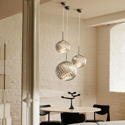 Whirl LED Pendant Light in dining room.