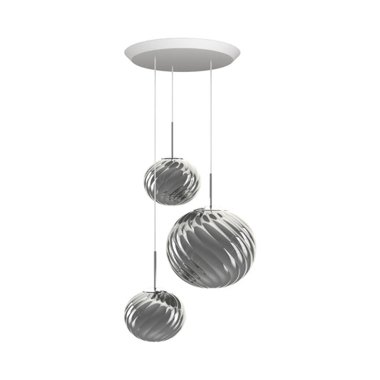 Whirl Trio Round LED Pendant Light.