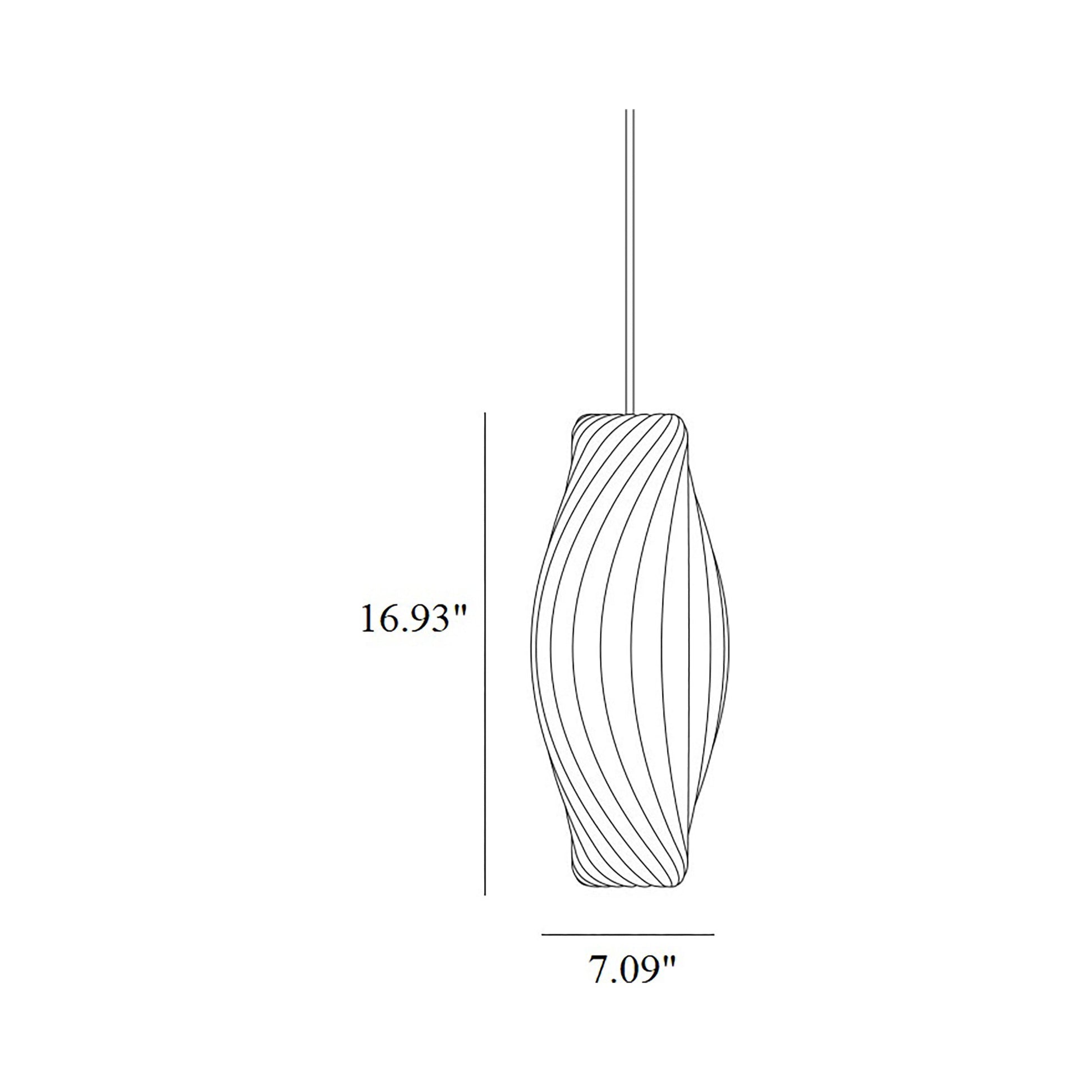 No.111 Pendant Light - line drawing.