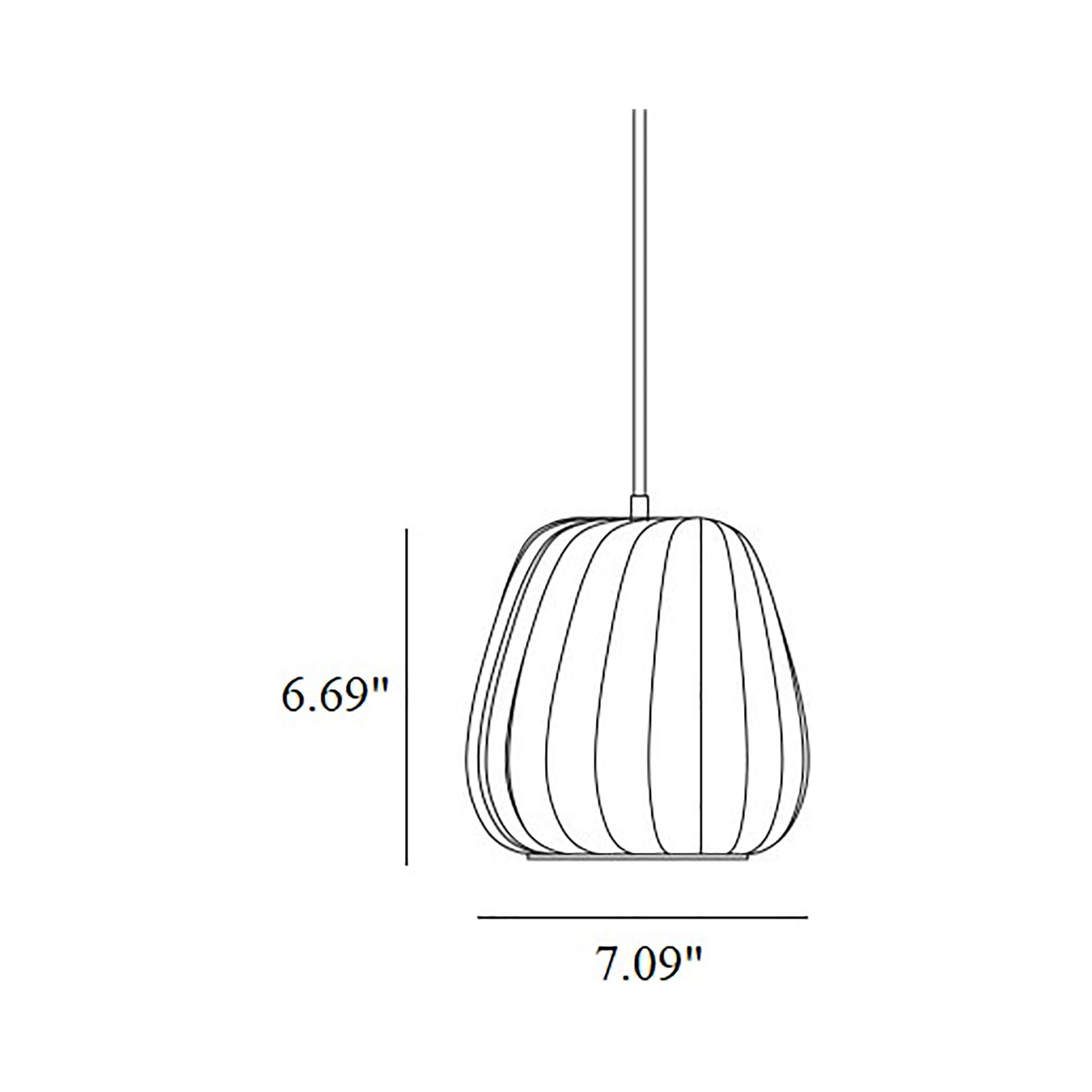 ST906 Mini Pendant Light - line drawing.