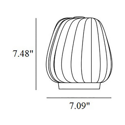 ST906 Mini Table Lamp - line drawing.
