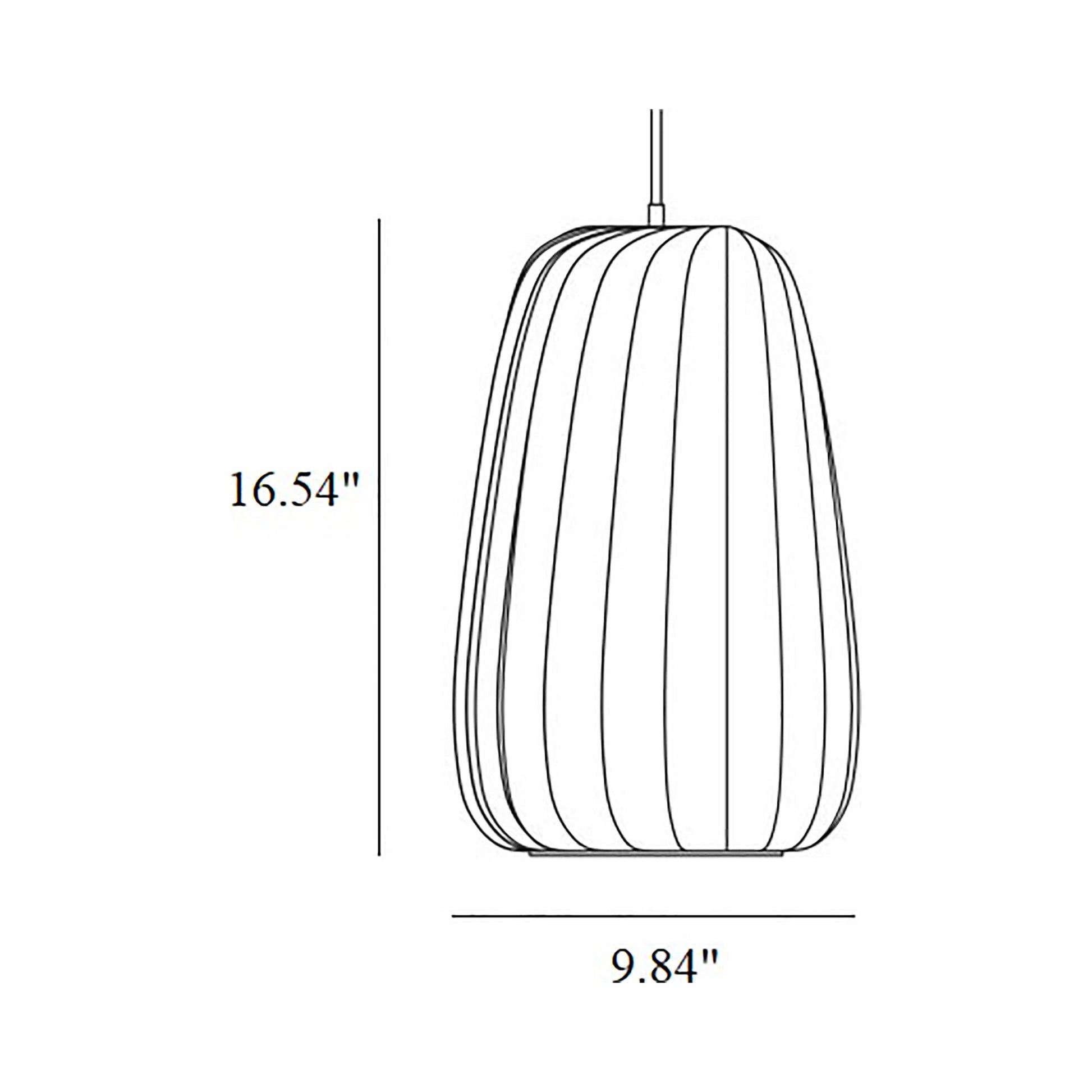 ST906 Pendant Light - line drawing.