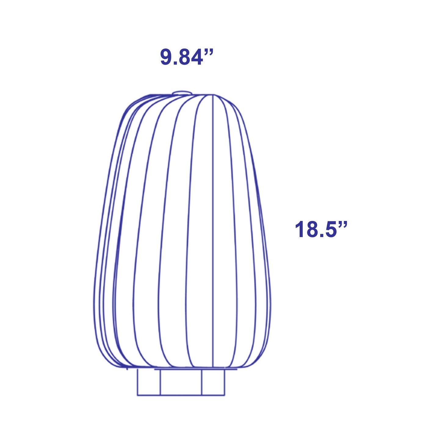 ST906 Table Lamp - line drawing.