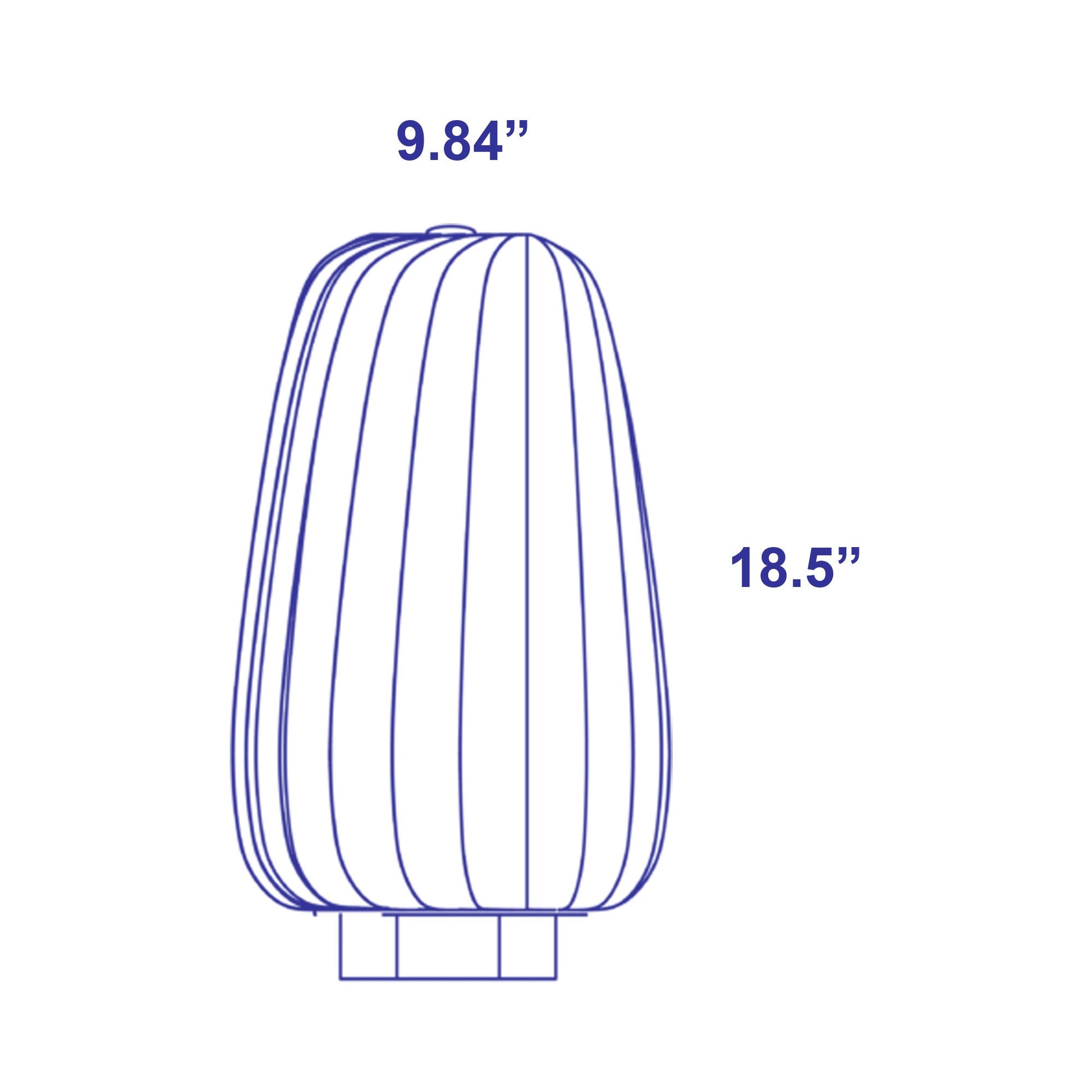 ST906 Table Lamp - line drawing.