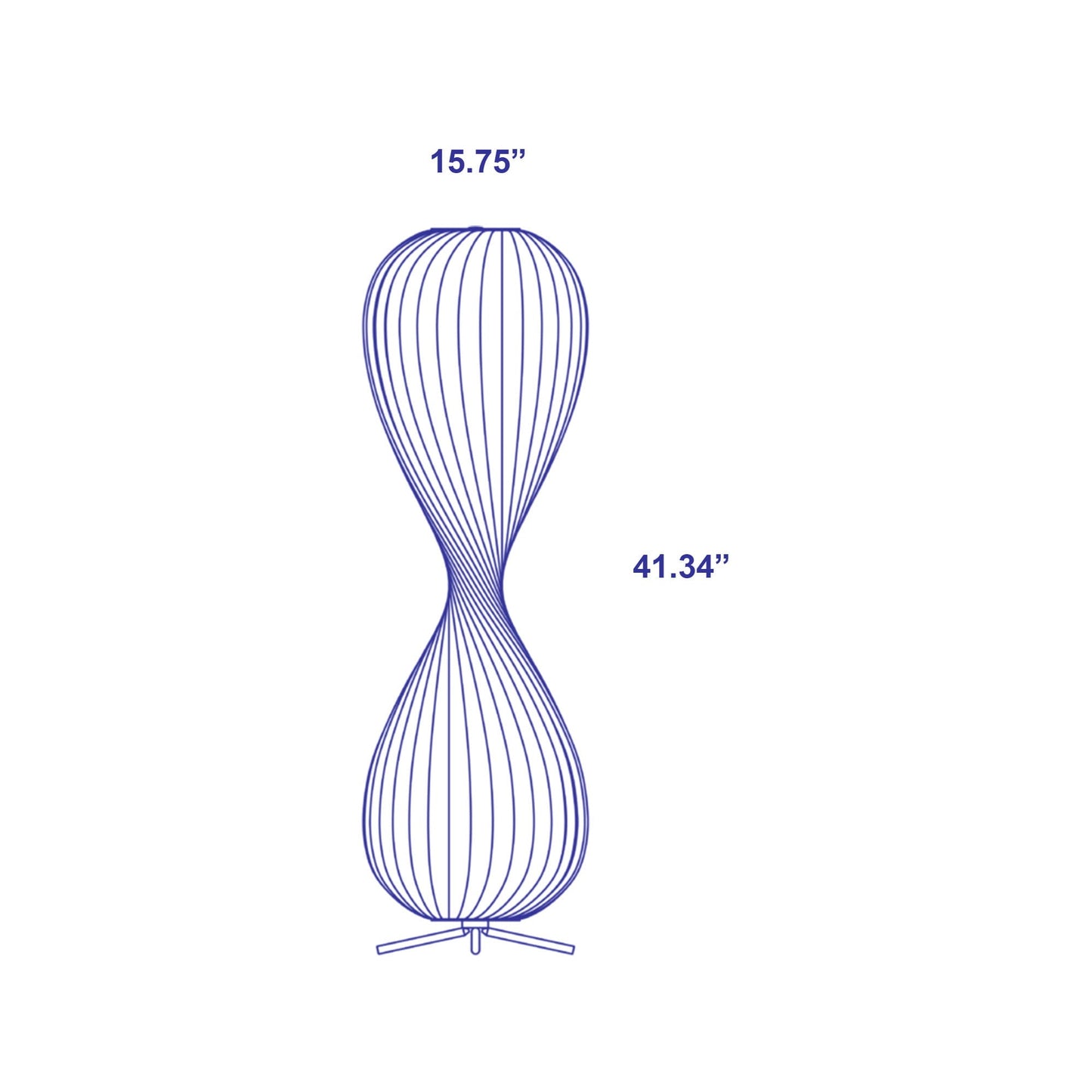 TR10 Floor Lamp - line drawing.