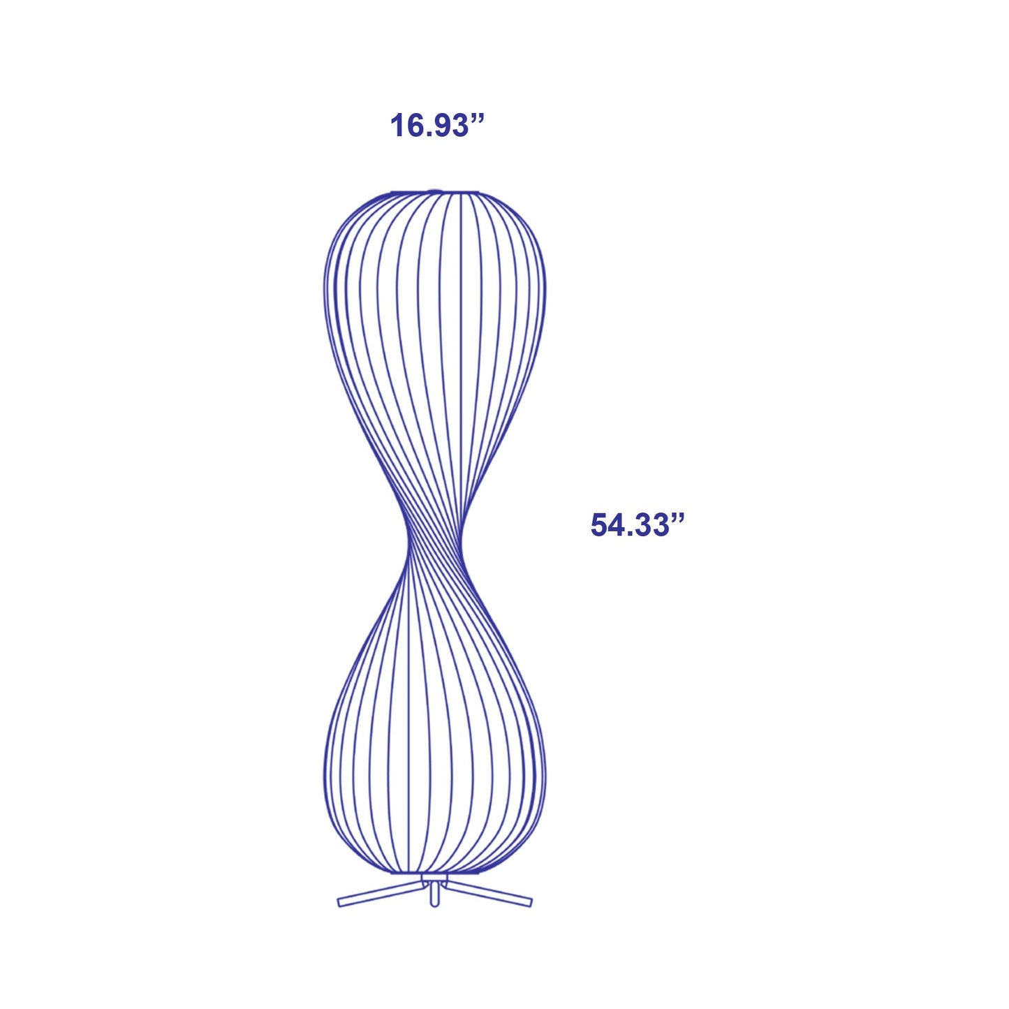TR10 Floor Lamp - line drawing.