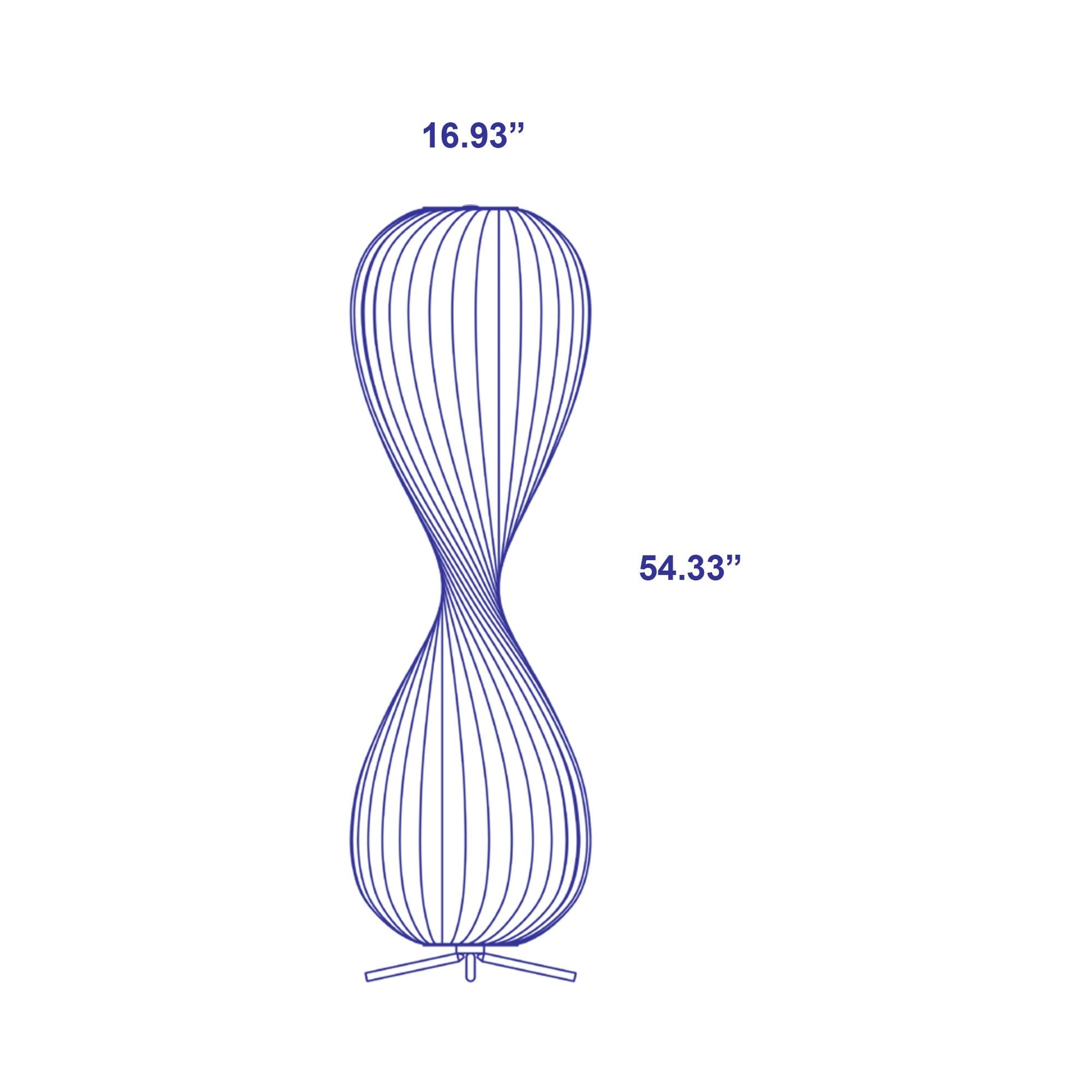 TR10 Floor Lamp - line drawing.