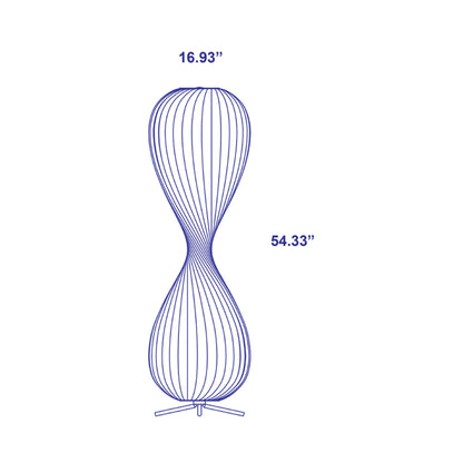 TR10 Floor Lamp - line drawing.