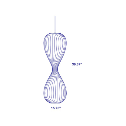 TR10 Pendant Light - line drawing.