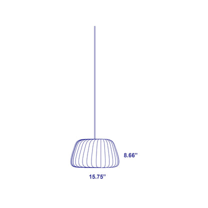 TR19 Pendant Light - line drawing.