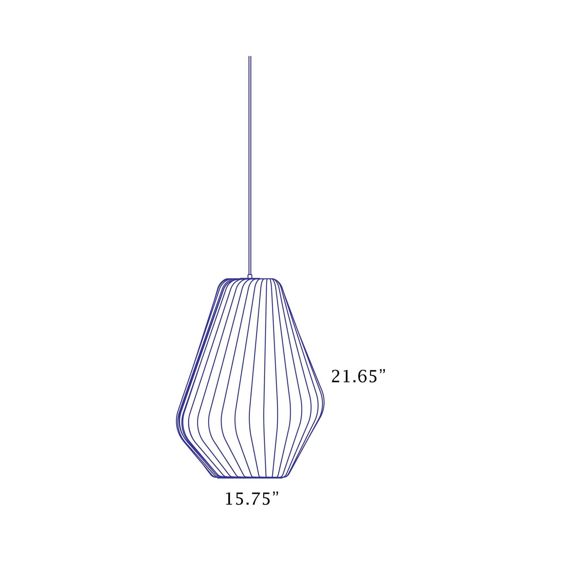 TR31 Pendant Light - line drawing.