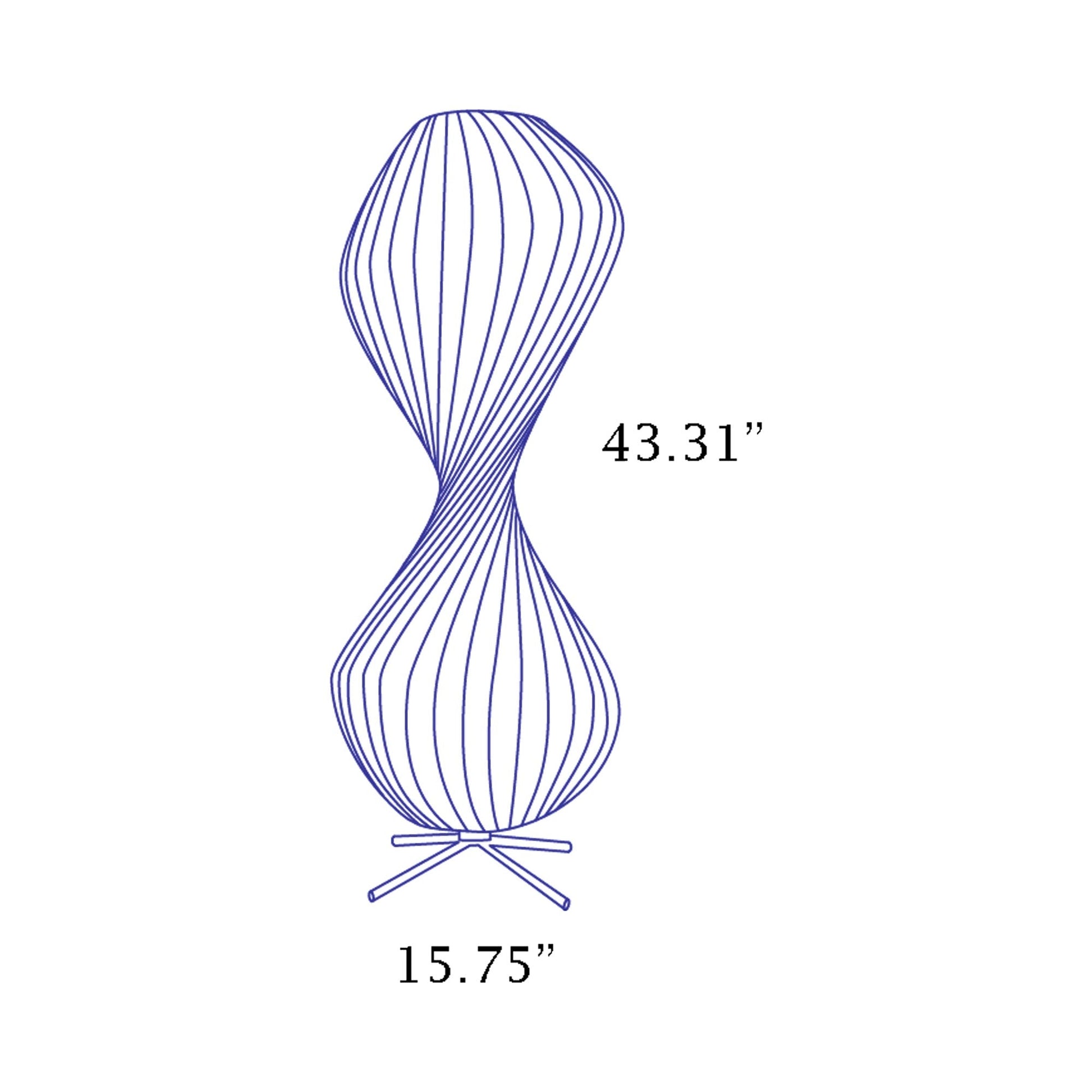 TR32 Floor Lamp - line drawing.