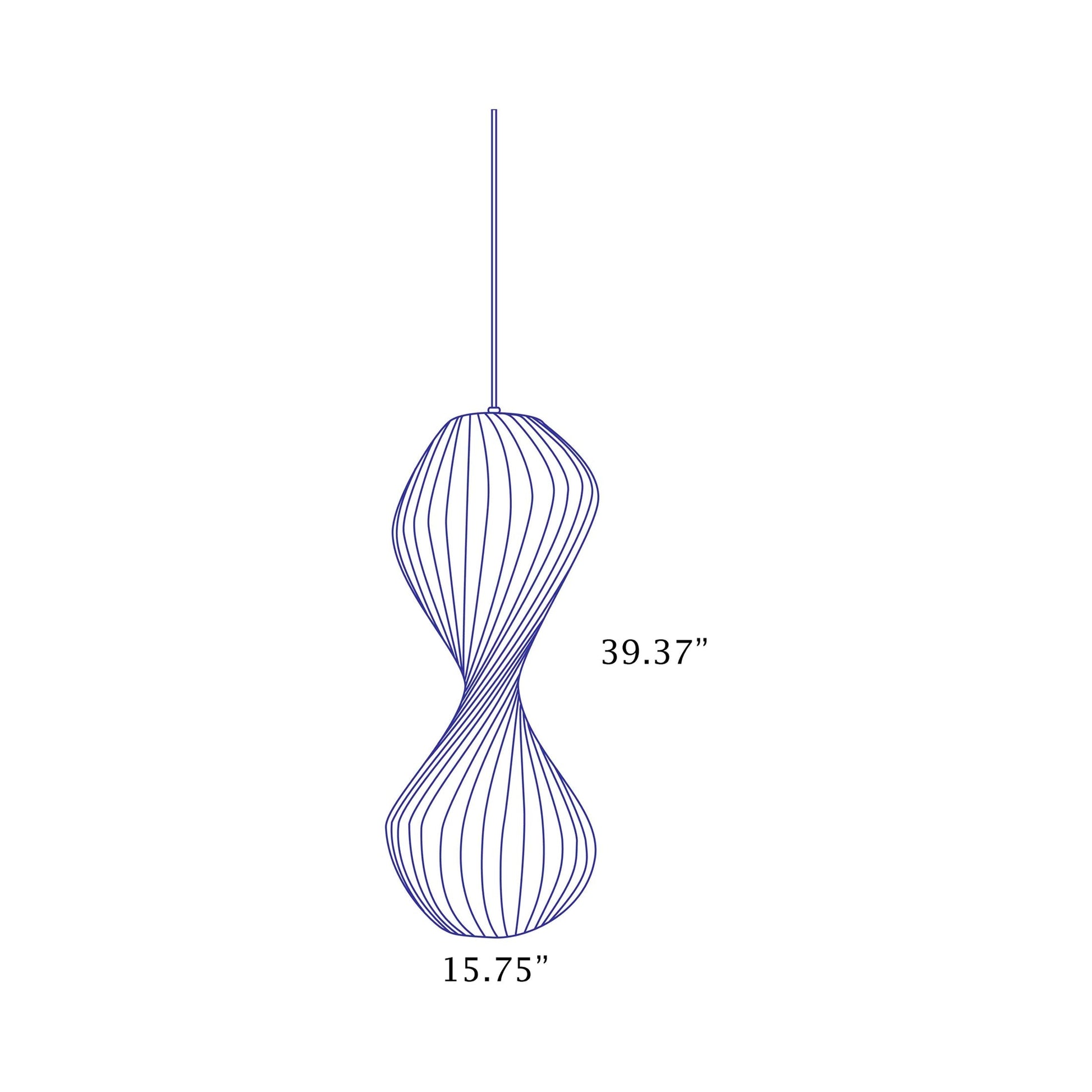 TR32 Pendant Light - line drawing.