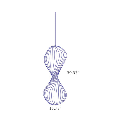 TR32 Pendant Light - line drawing.