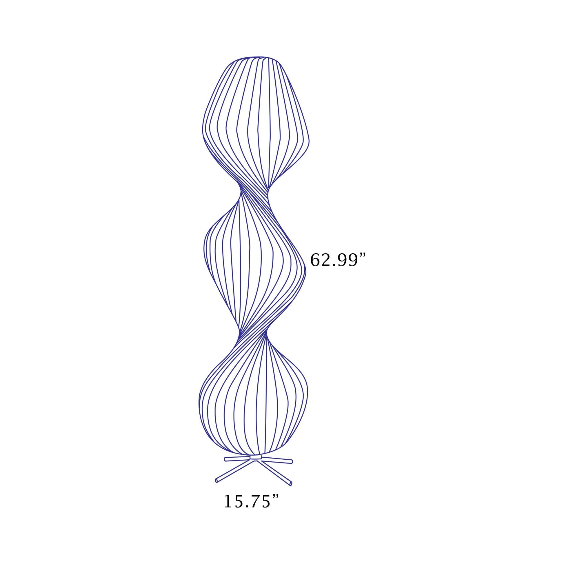 TR33 Floor Lamp - line drawing.