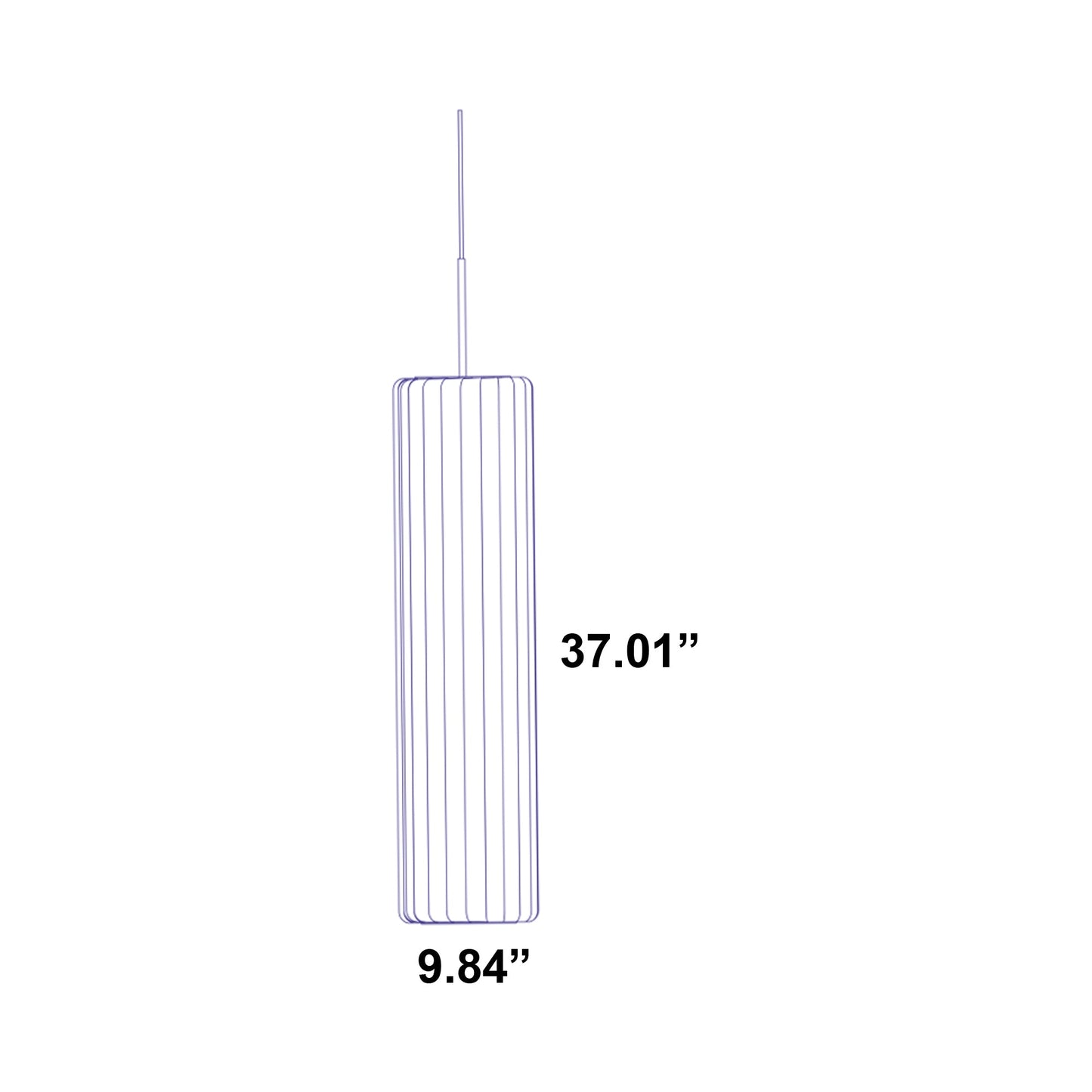 TR37 Pendant Light - line drawing.