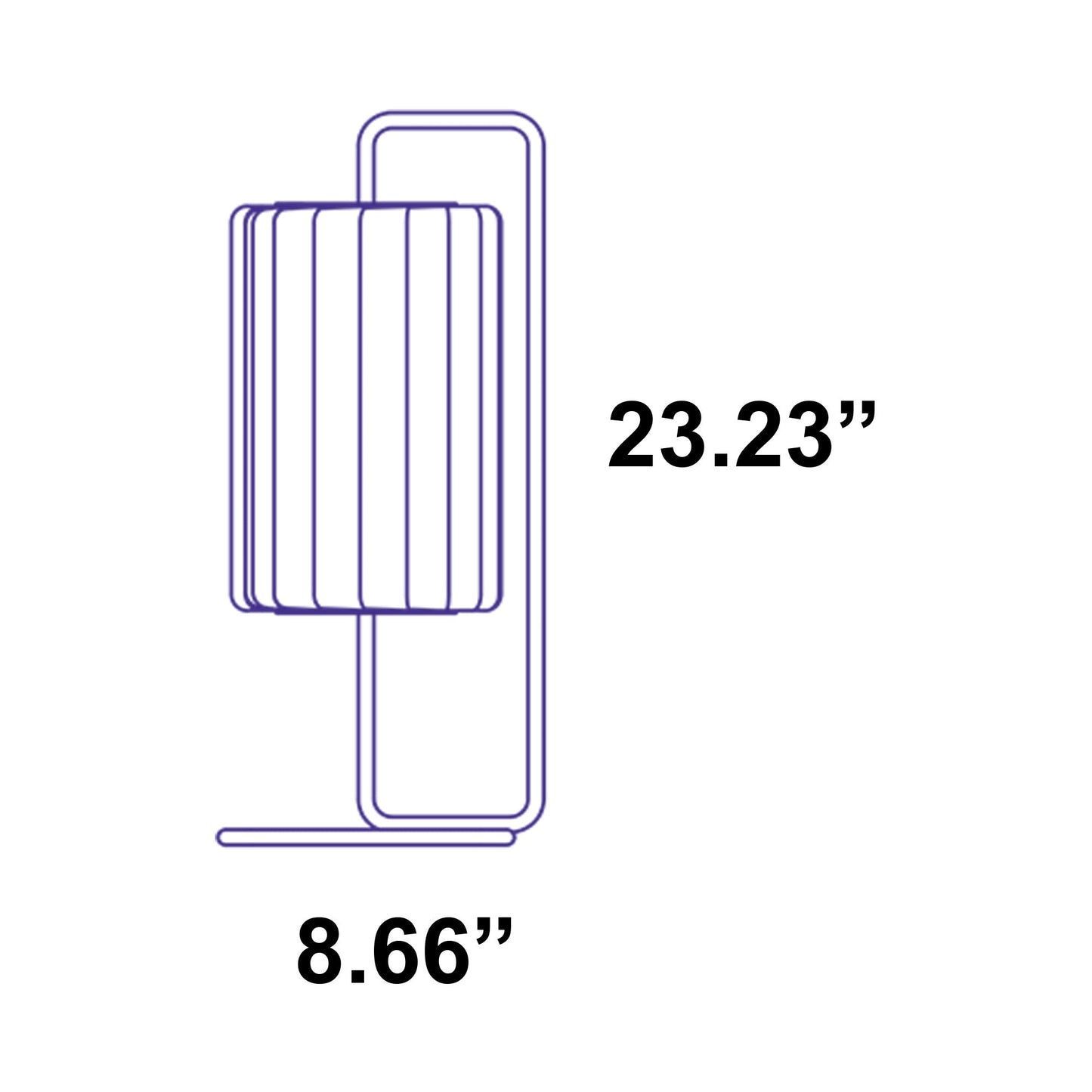 TR37 Table Lamp - line drawing.