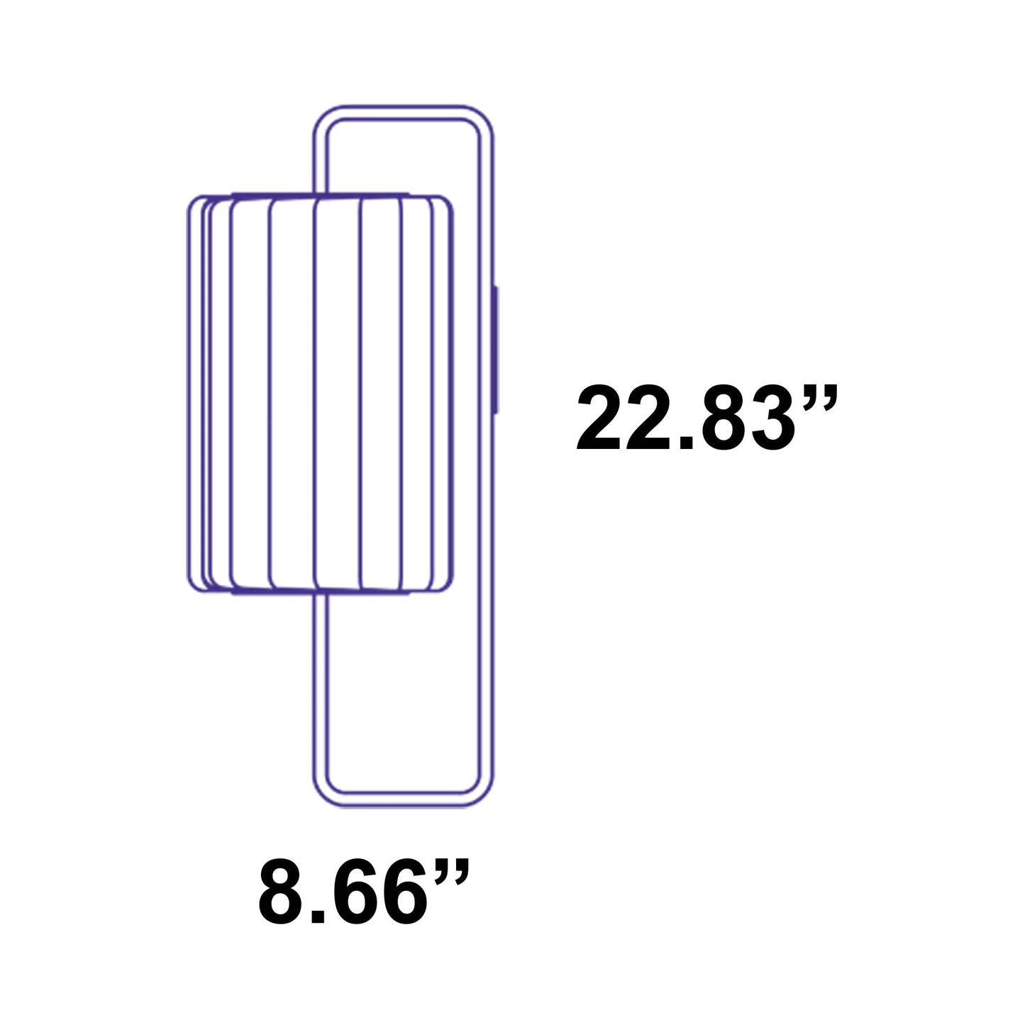 TR37 Wall Light - line drawing.