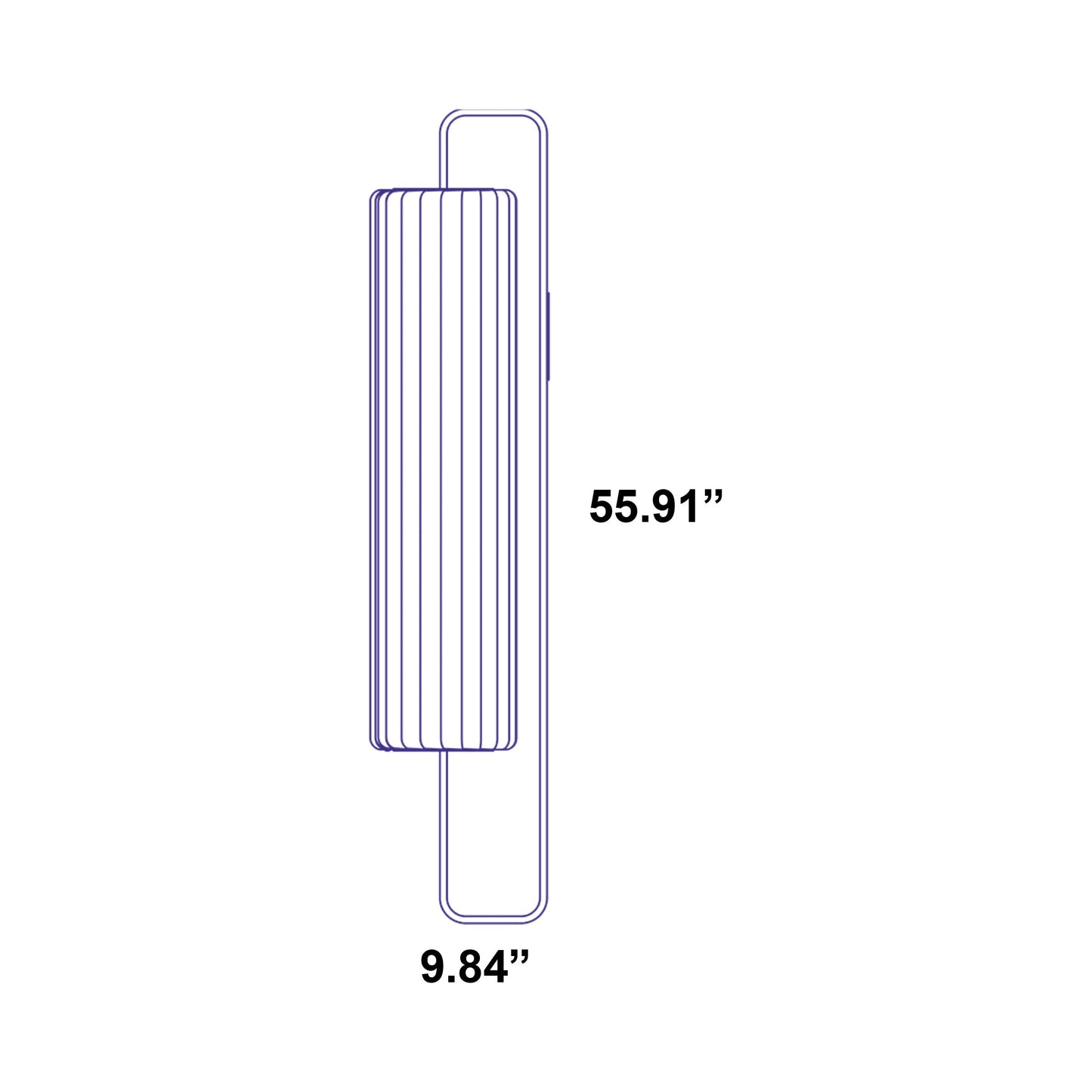 TR37 Wall Light - line drawing.