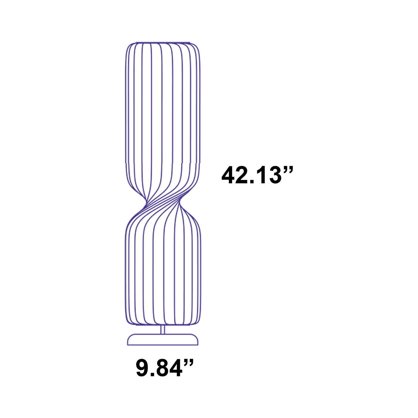 TR41 Floor Lamp - line drawing.