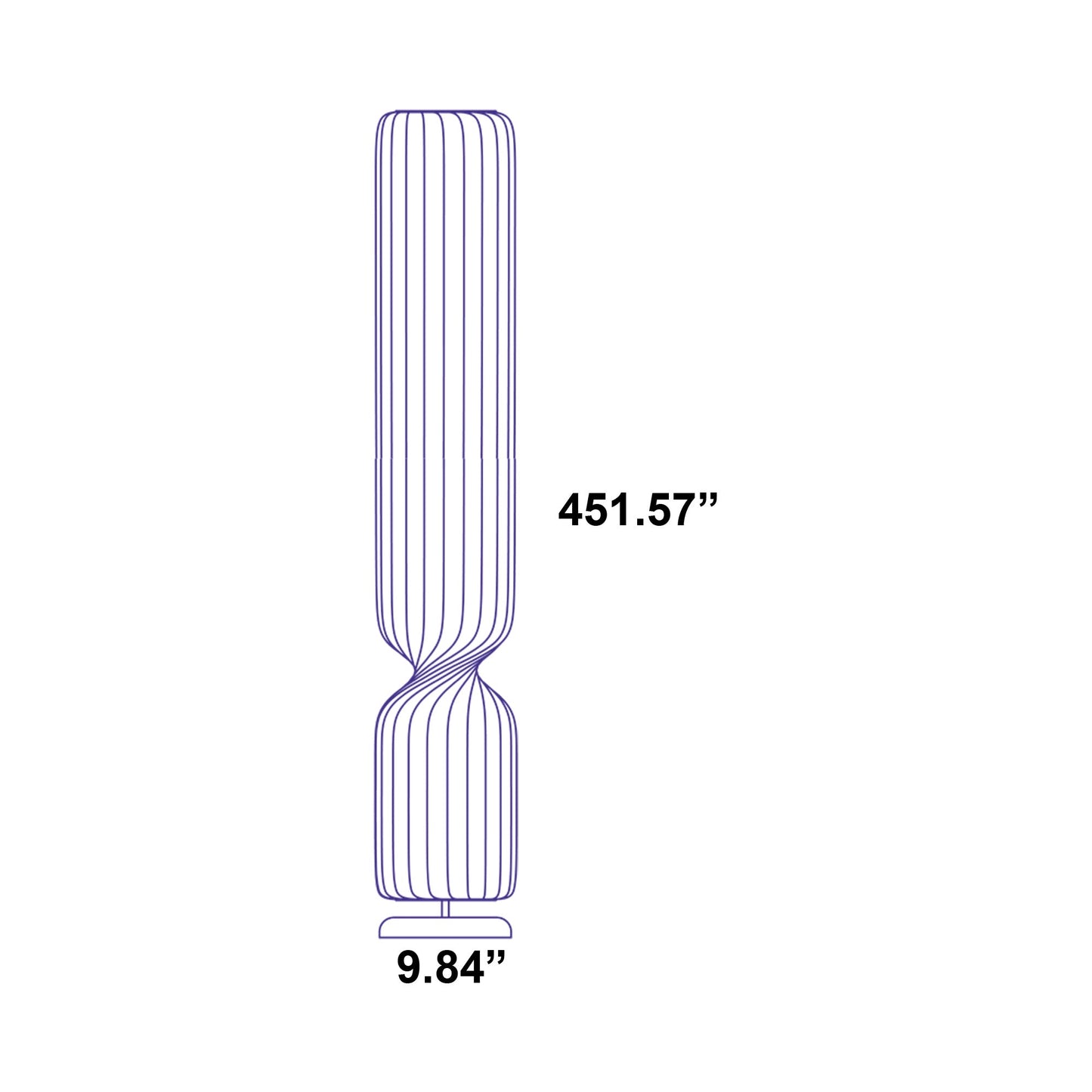 TR41 Floor Lamp - line drawing.
