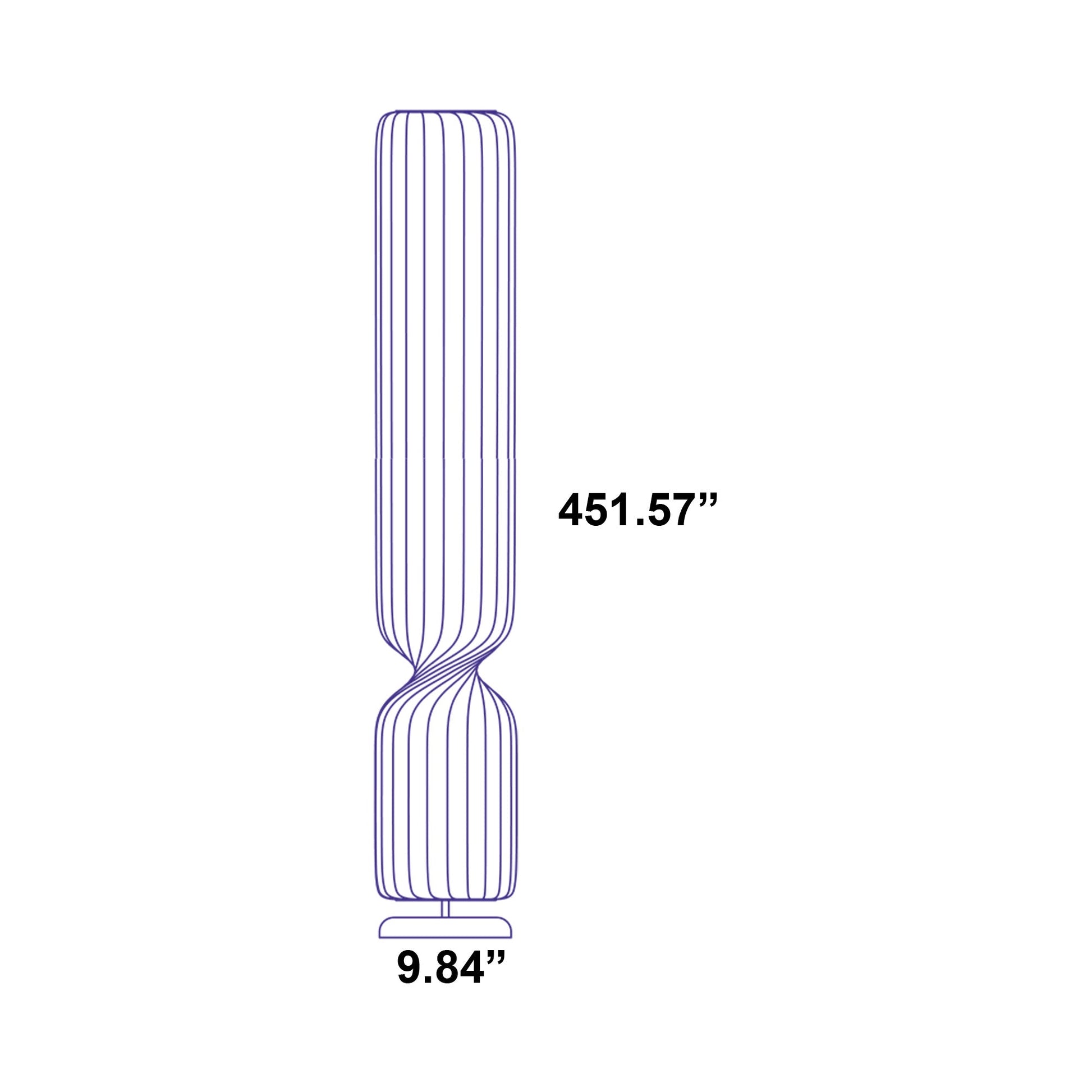 TR41 Floor Lamp - line drawing.