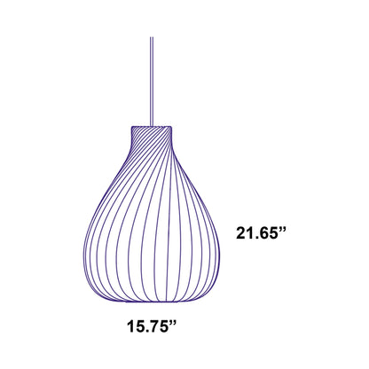 TR42 Pendant Light - line drawing.