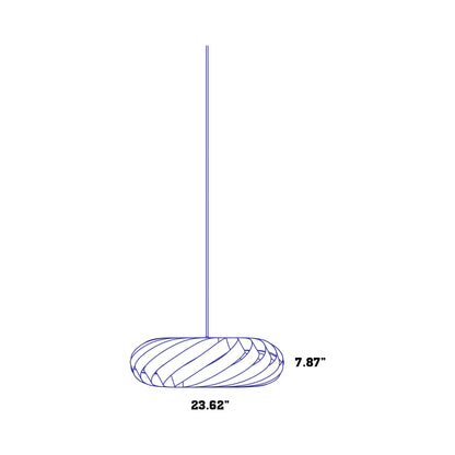 TR5 Pendant Light - line drawing.