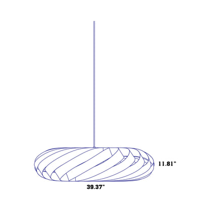 TR5 Pendant Light - line drawing.