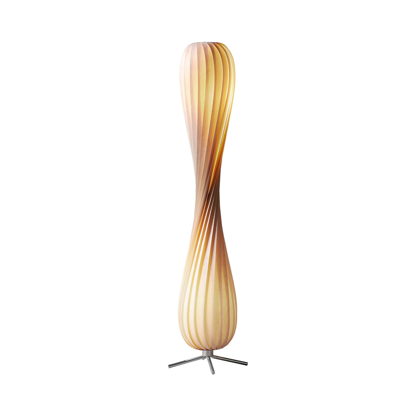 TR7 Floor Lamp in Natural/Birch Veneer (Large).