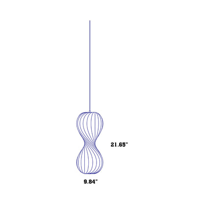 TR7 Pendant Light - line drawing.