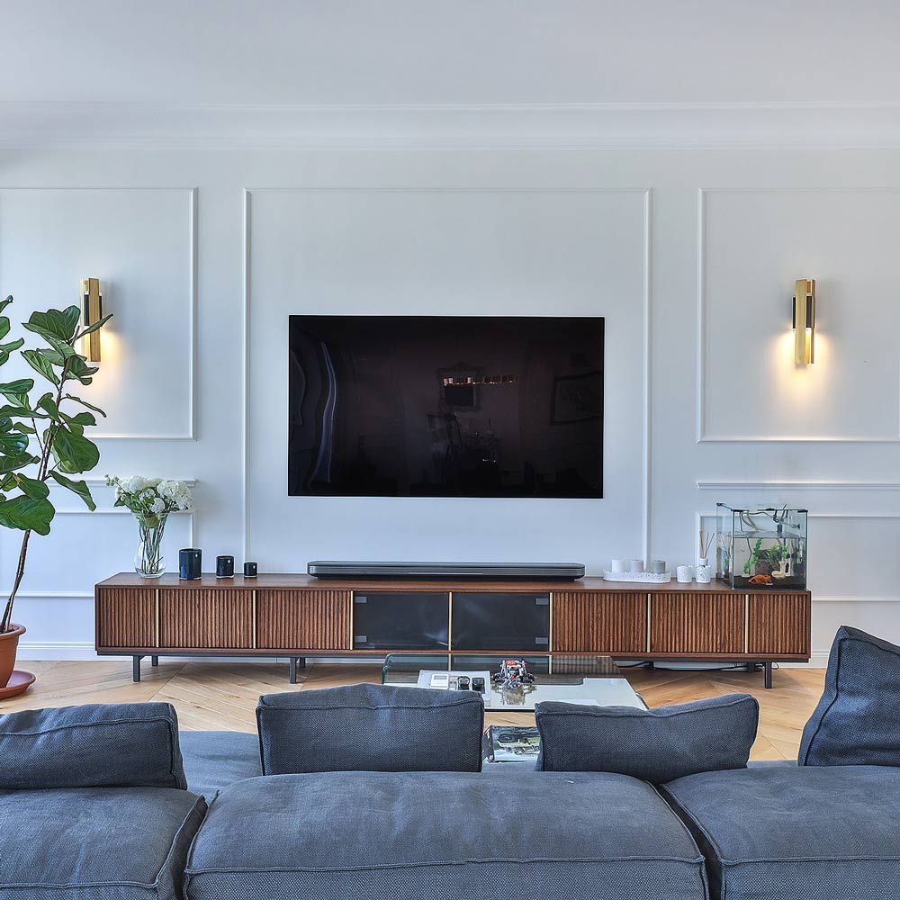 Excalibur LED Wall Light in living room.