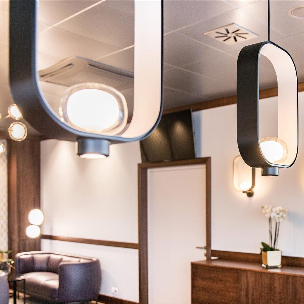 Filipa LED Pendant Light in living room.