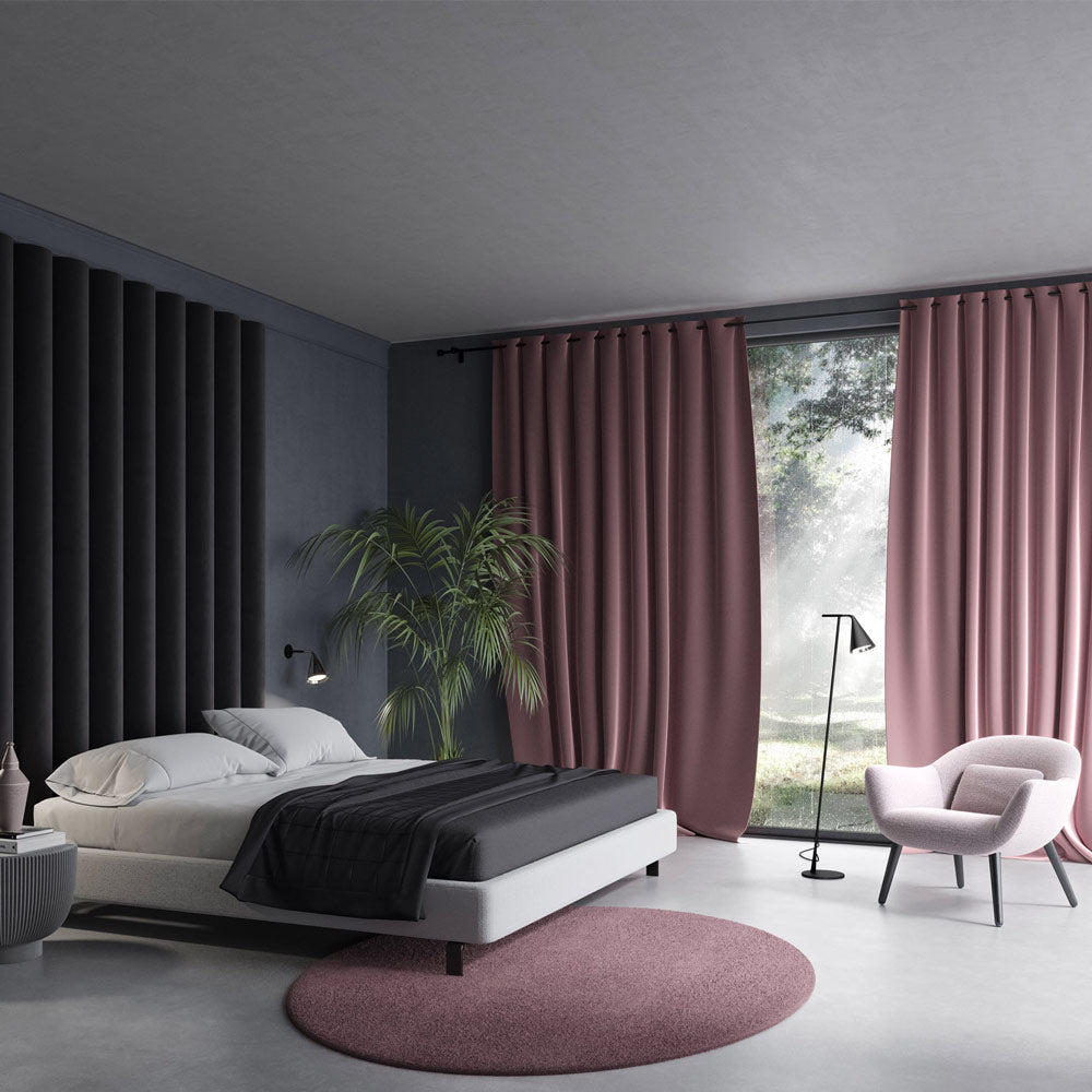 Gordon Floor Lamp in bedroom.