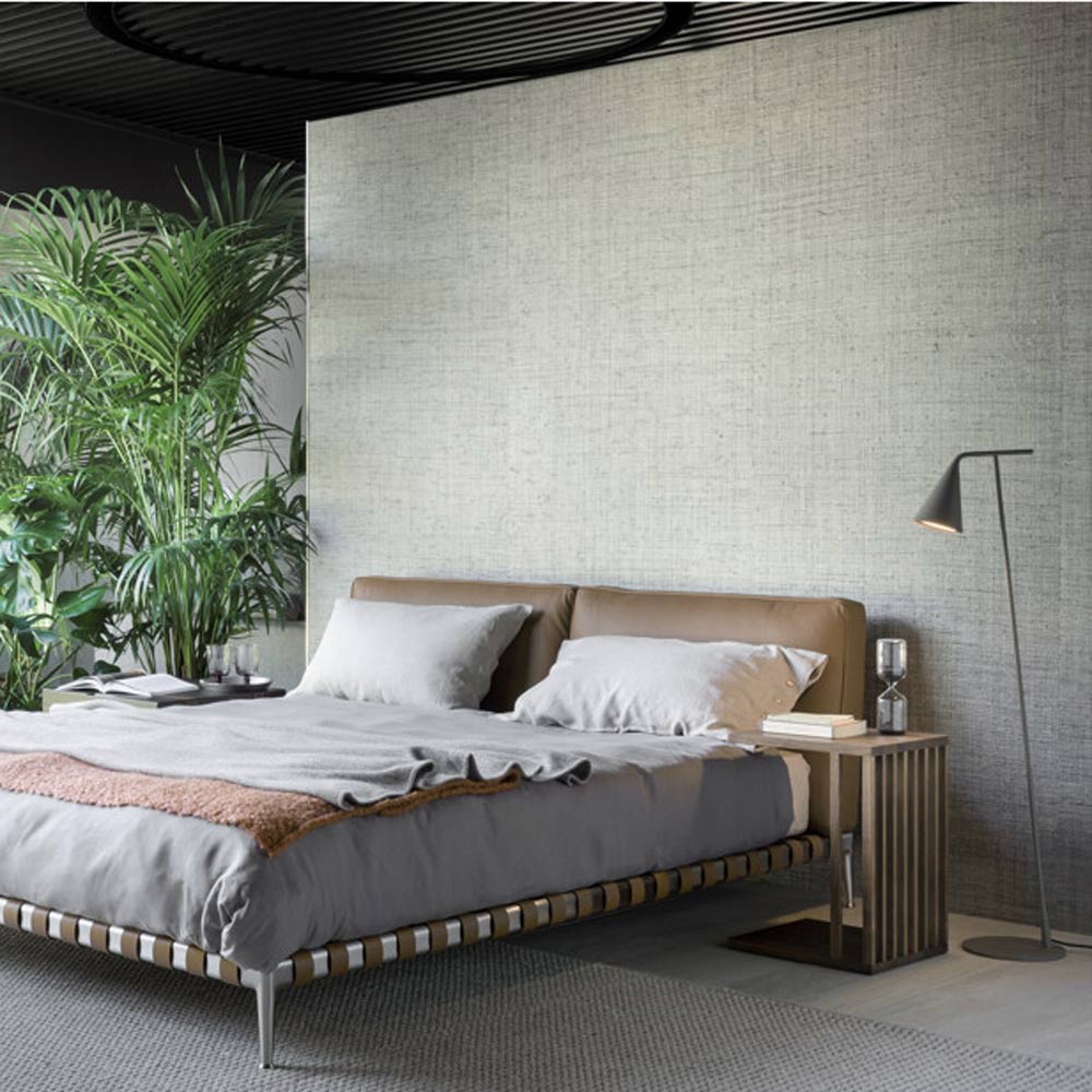 Gordon Floor Lamp in bedroom.