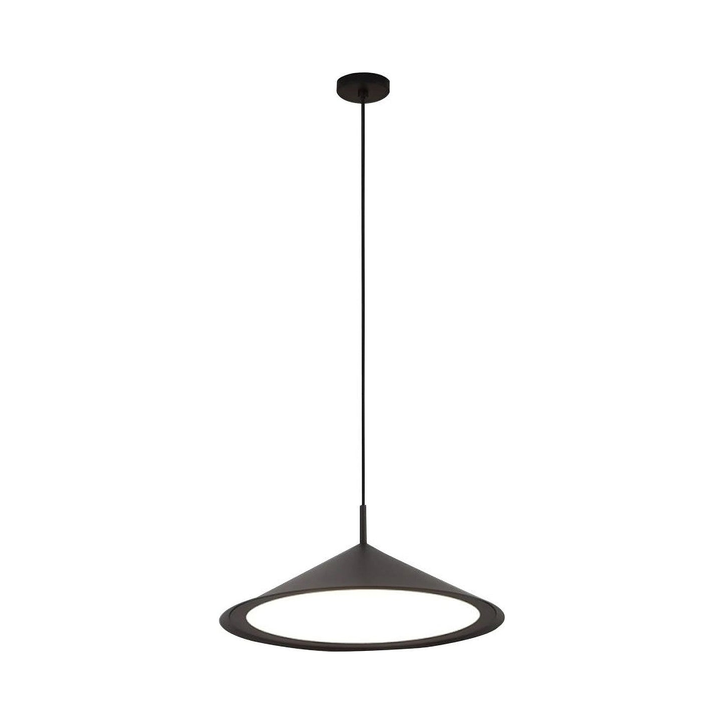 Gordon LED Pendant Light in Matte Black.