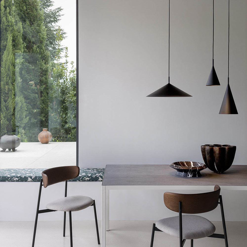 Gordon LED Pendant Light in dining room.