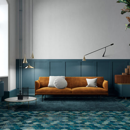 Gordon LED Pendant Light in living room.