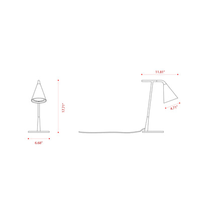 Gordon Table Lamp - line drawing.