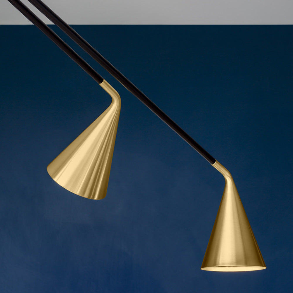 Gordon Telescopic Multi Light Flush Mount Ceiling Light in Detail.