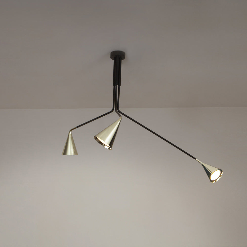 Gordon Telescopic Multi Light Flush Mount Ceiling Light in Detail.