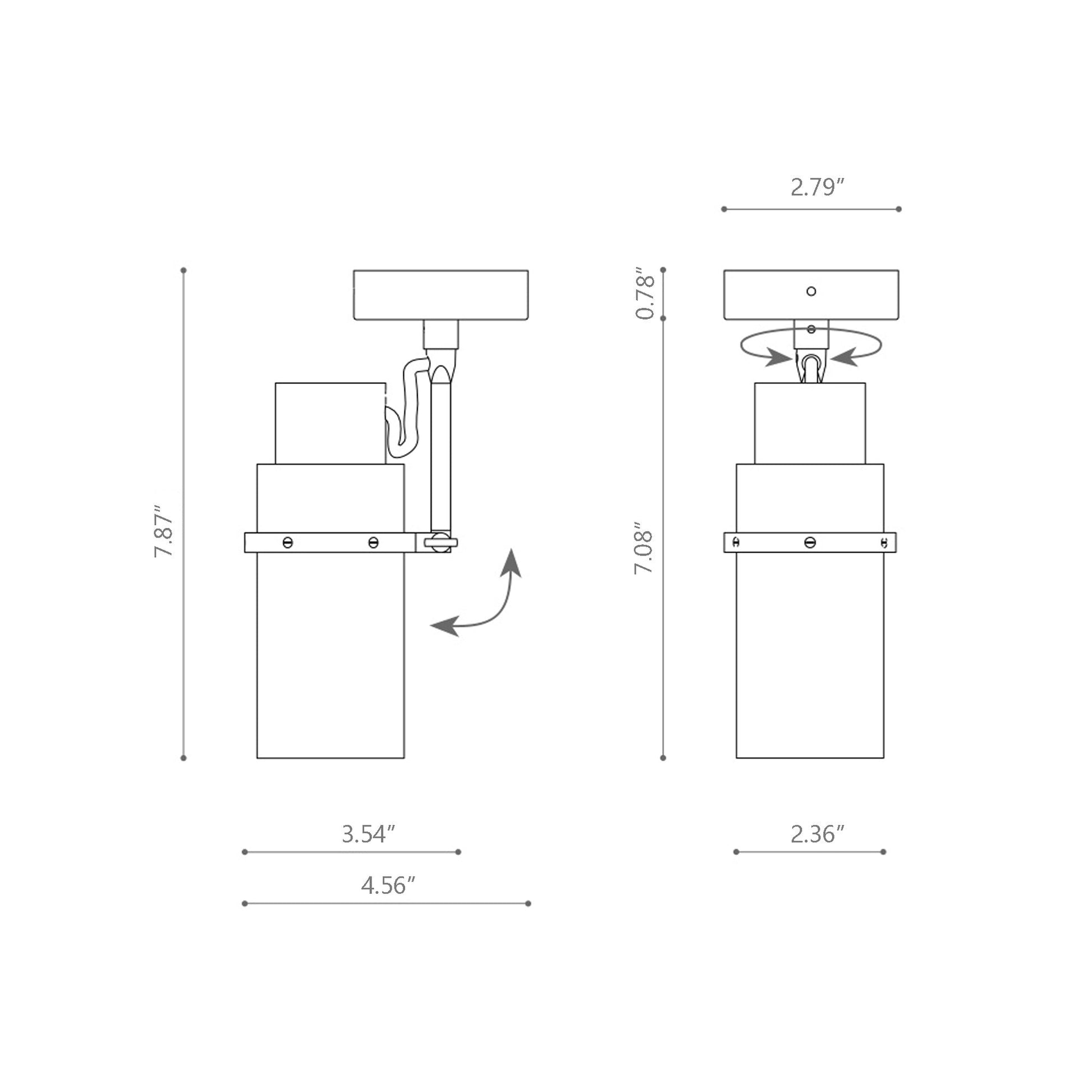 Lei Ceiling / Wall Light - line drawing.
