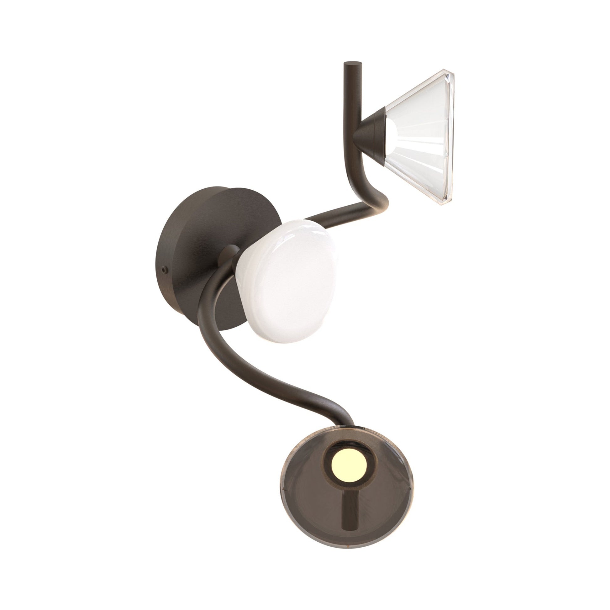 Linfa LED Ceiling / Wall Light in Titanium (3-Light).