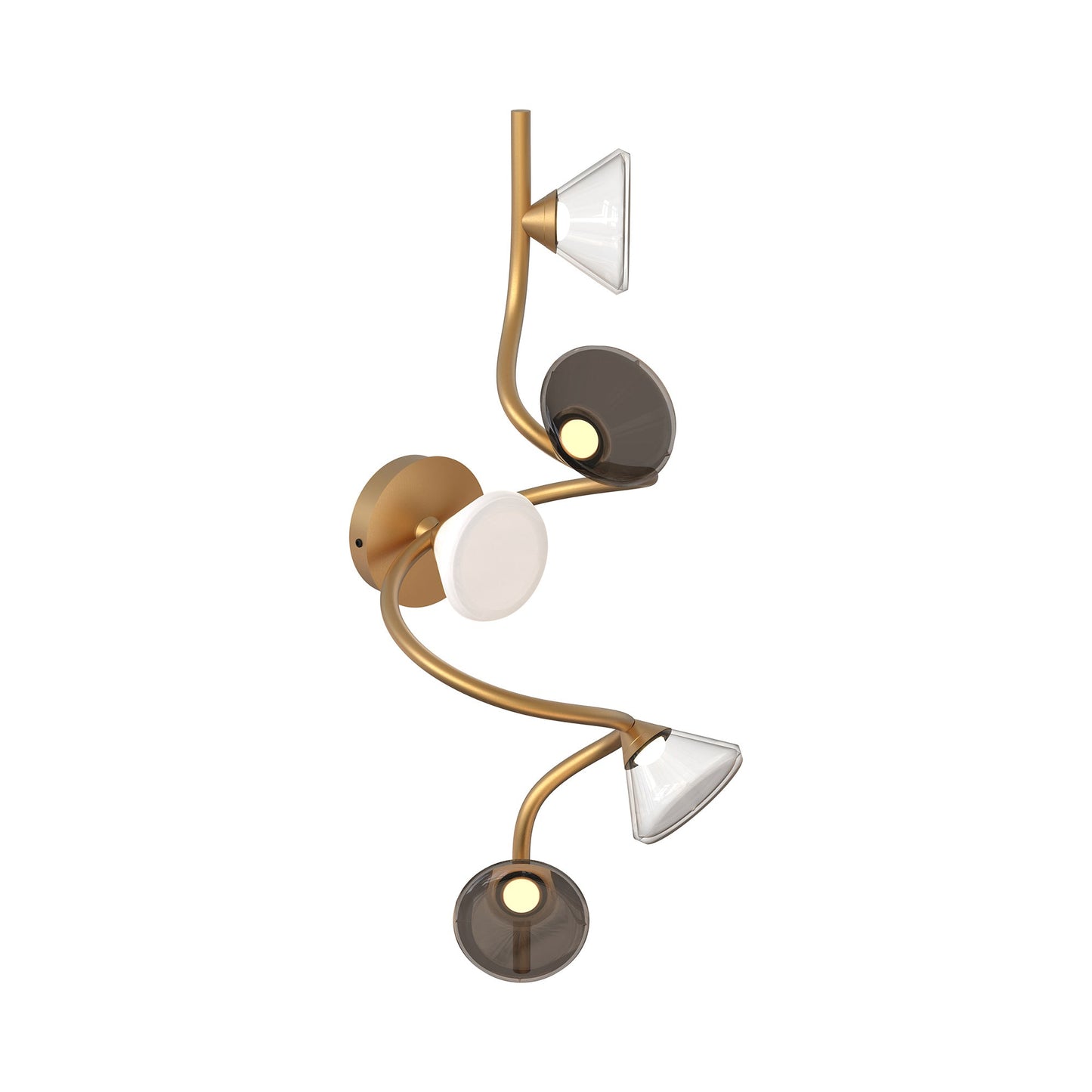 Linfa LED Ceiling / Wall Light in Hot Gold (5-Light).