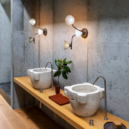 Linfa LED Ceiling / Wall Light in bathroom.