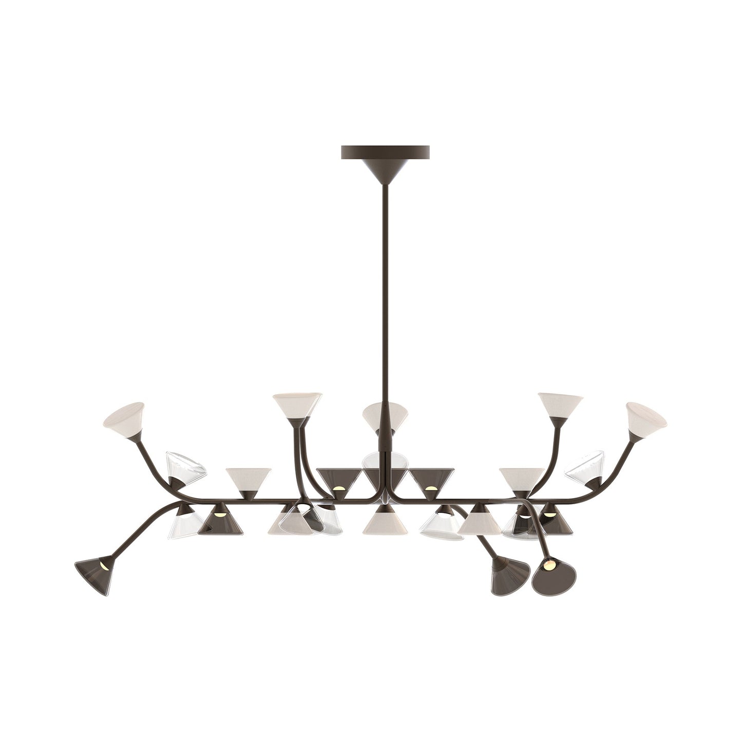 Linfa LED Chandelier in Titanium (30-Light).