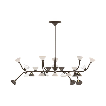 Linfa LED Chandelier in Titanium (30-Light).