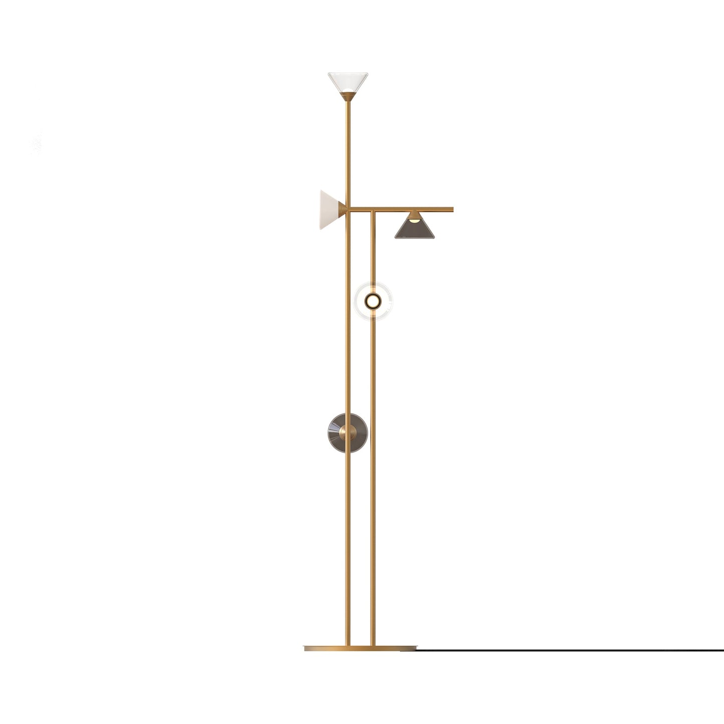Linfa LED Floor Lamp in Hot Gold.