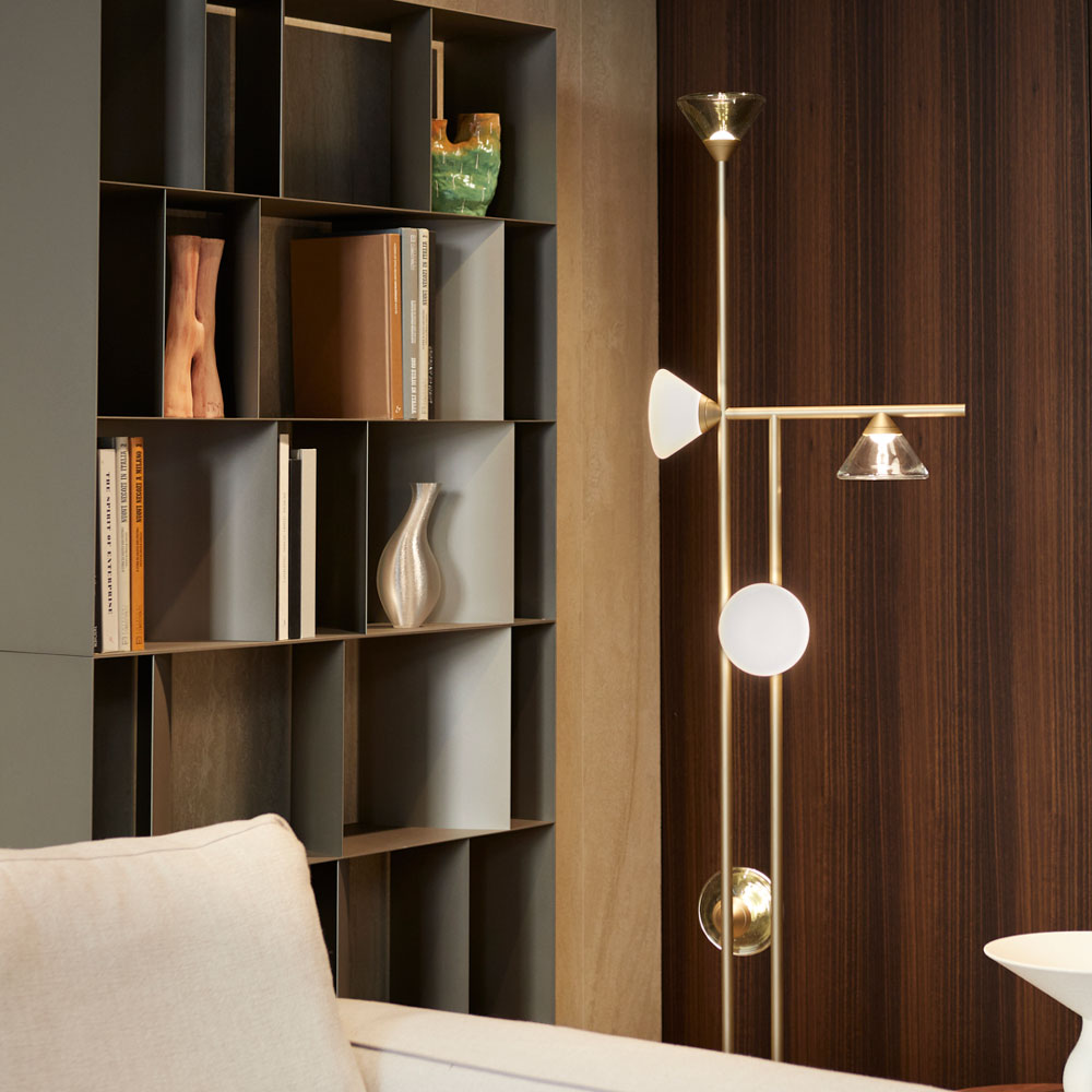 Linfa LED Floor Lamp in living room.